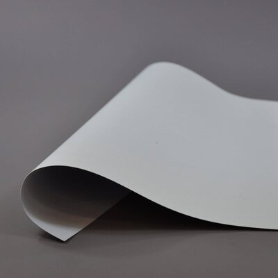 Muestra de tela White, línea Blackout Texture Premium — Winsol