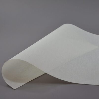 Muestra de tela Ecru, línea Gasa Parma — Winsol