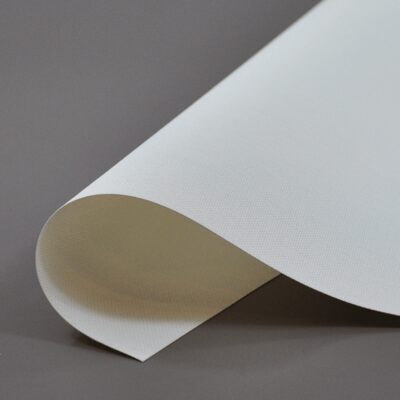 Muestra de tela White, línea Sun Screen Premium 3% — Winsol