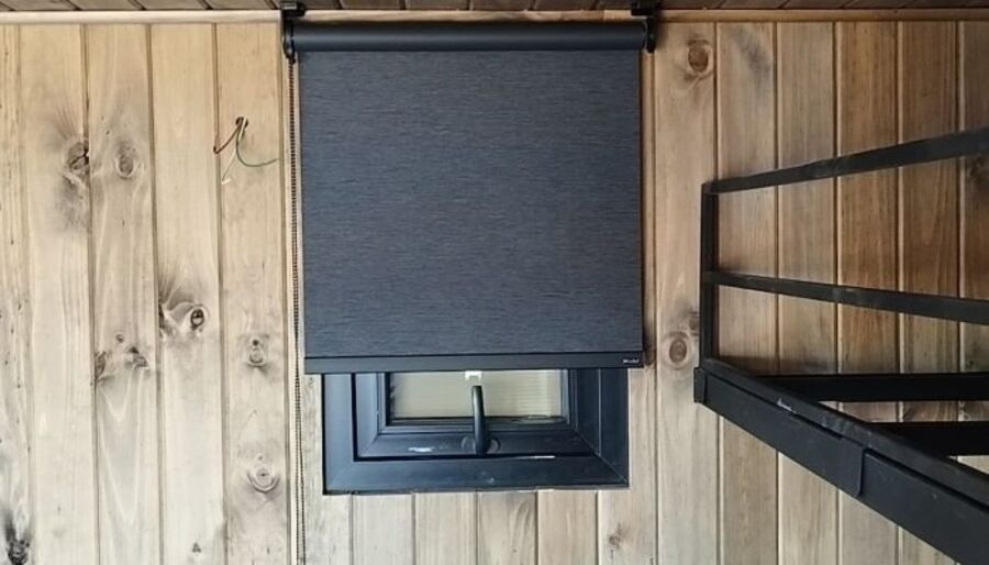 Blackout Devon Premium — cortina a medida instalada, Winsol Santiago